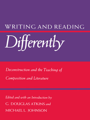 cover image of Writing and Reading Differently